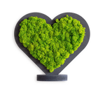 Piktogramm: Herz grün (20cm) und Ständer (10cm)